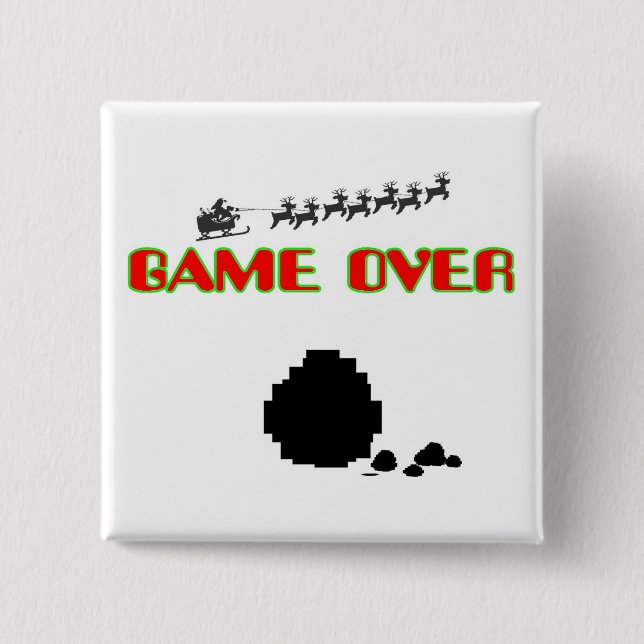 Lump Of Coal-Game Over Pinback Button (Front)