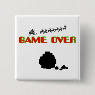 Lump Of Coal-Game Over Pinback Button