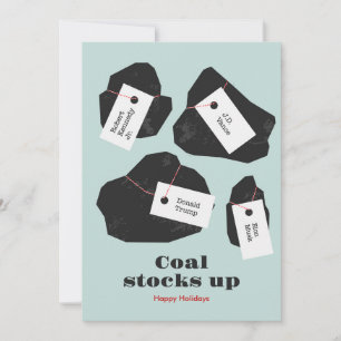Lump of Coal Holiday Card
