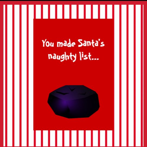 Lump of Coal Invitation