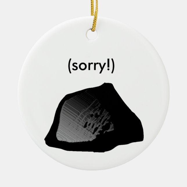 lump of coal ornament (Front)