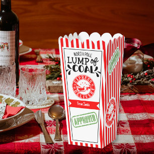 Lump of Coal Popcorn Party popcorn Favor Boxes