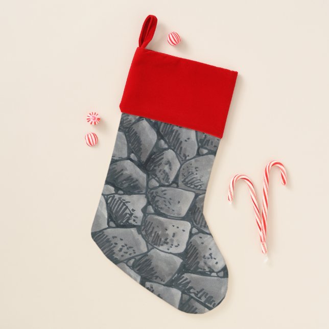 Lump Of Coal premium Christmas stocking (Front)