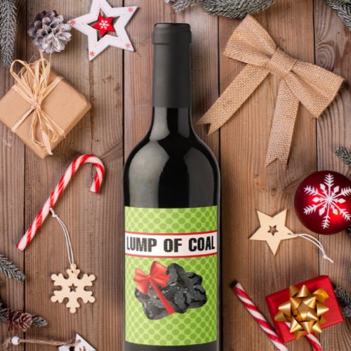 Lump of Coal Wine Label