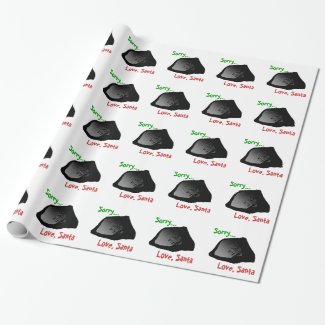 Lump of Coal wrapping paper