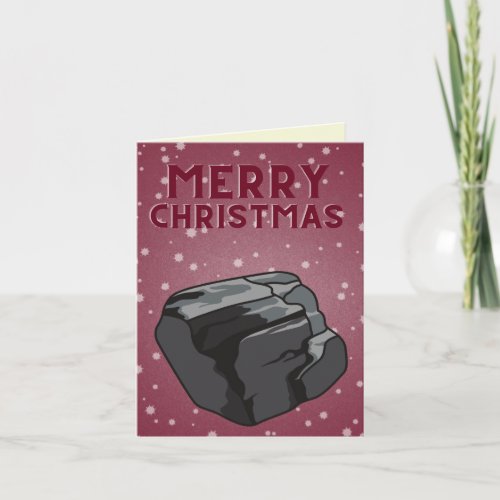 Lump Of Coal You Know What You Did Funny Christmas Card