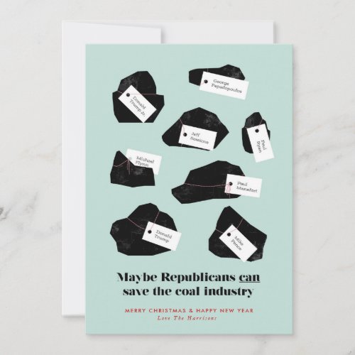 Lump of Republican Coal Holiday Card