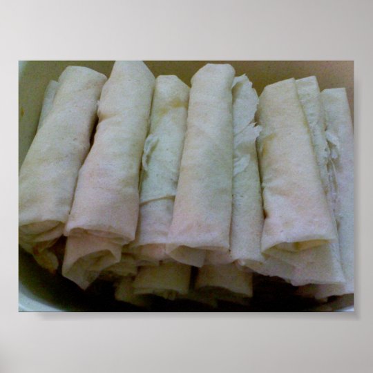 Lumpia - Filipino Food Poster | Zazzle.com