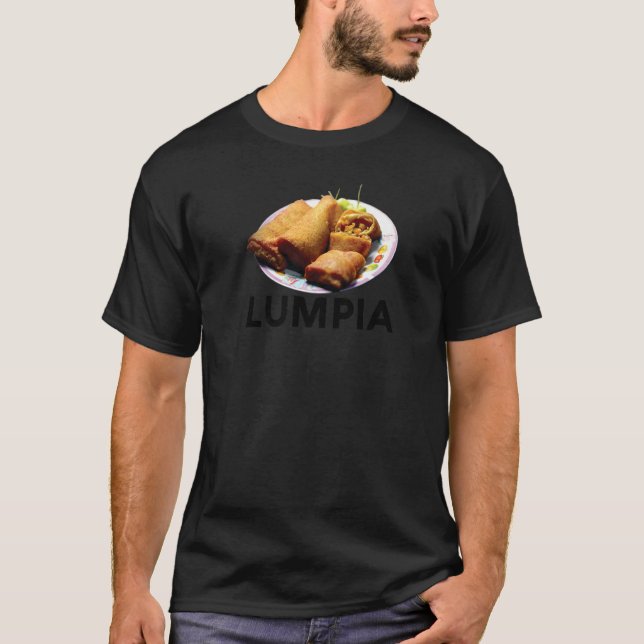 Lumpia Filipino Love Spring Roll Asian Snack Food  T-Shirt (Front)