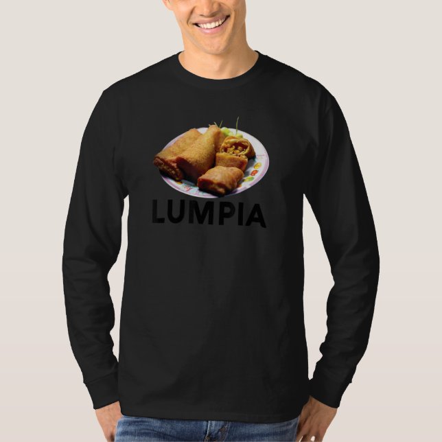 Lumpia Filipino Love Spring Roll Asian Snack Food  T-Shirt (Front)