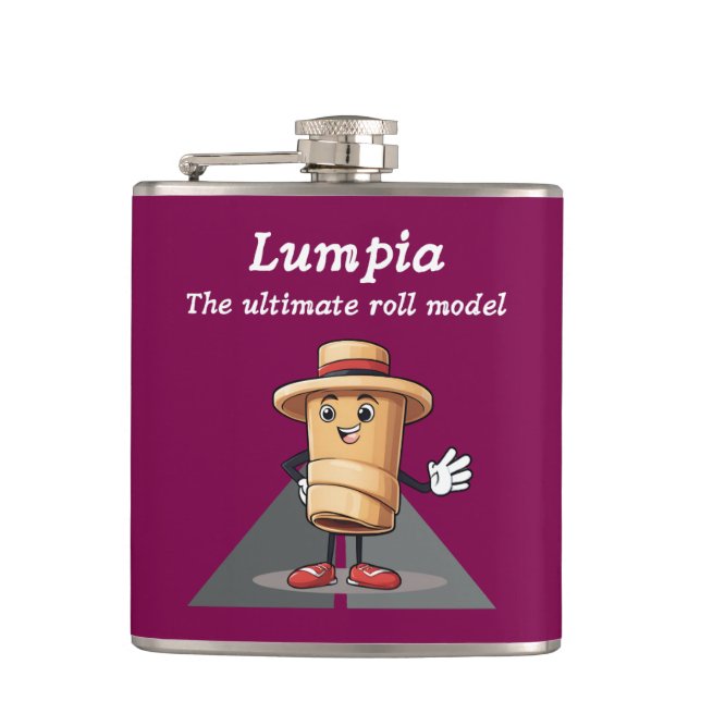 Lumpia: The Ultimate Roll Model Flask (Front)