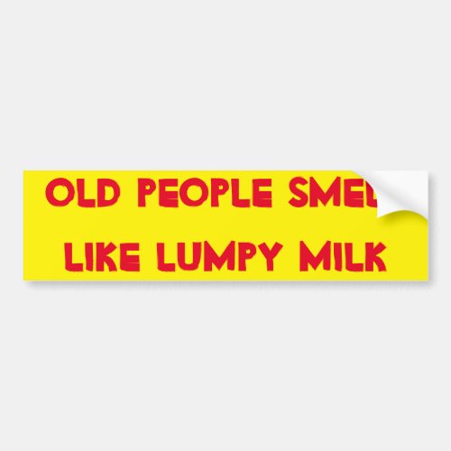 Lumpy Bumper Sticker