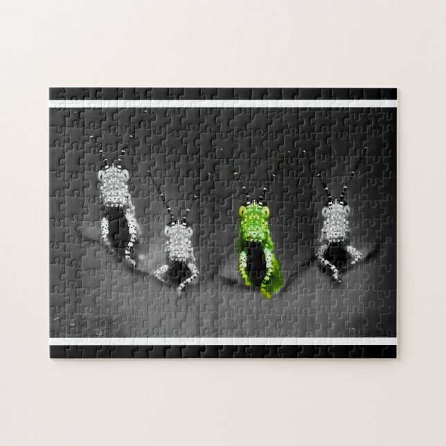 Lumpy Green Bug Jigsaw Puzzle (Horizontal)