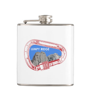Lumpy Ridge Rock Climbing Carabiner Flask