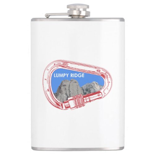 Lumpy Ridge Rock Climbing Carabiner Flask