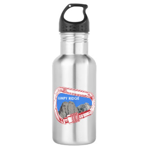 Lumpy Ridge Rock Climbing Carabiner Stainless Steel Water Bottle