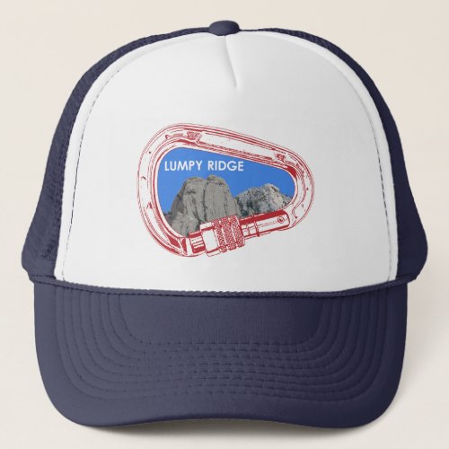 Lumpy Ridge Rock Climbing Carabiner Trucker Hat