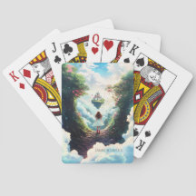 Luna and the Cloud Castle – Enchanted Playing Card