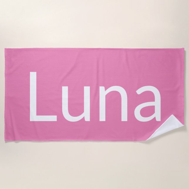 Luna Beach Towel (Front)
