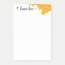 Luna Bee Post-It Notes