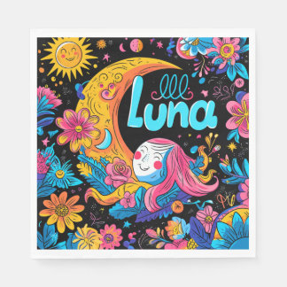 Luna Birthday Napkins