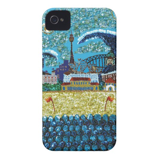 Luna Bondi Sequin Art iPhone 4 Barely There Case-Mate iPhone Case (Back)