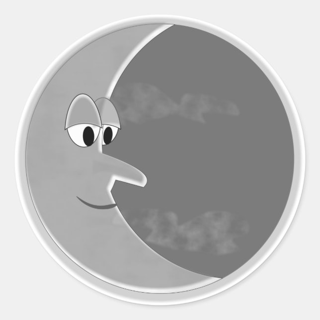 Luna Classic Round Sticker (Front)