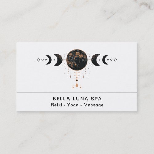  Luna Cosmos Moon Moons Universe Shaman Business Card