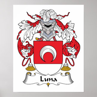 Luna Family Crest Poster