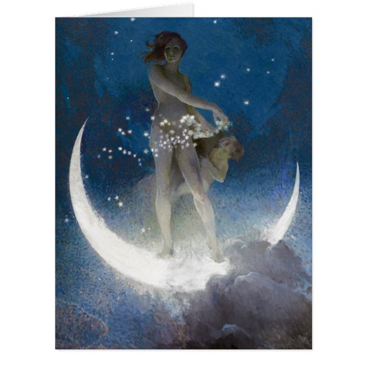 Luna Goddess at Night Scattering Stars (Front)