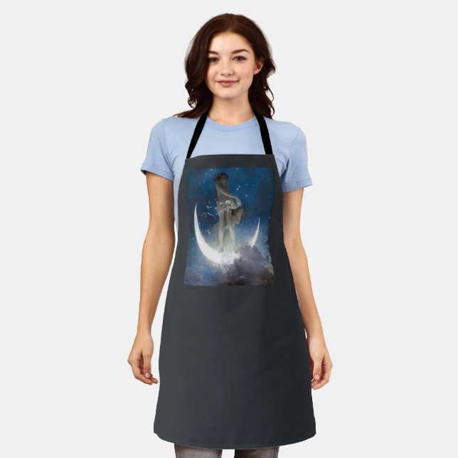 Luna Goddess at Night Scattering Stars Apron (Worn)