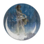 Luna Goddess at Night Scattering Stars Cutting Board