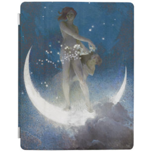 Luna Goddess at Night Scattering Stars iPad Smart Cover