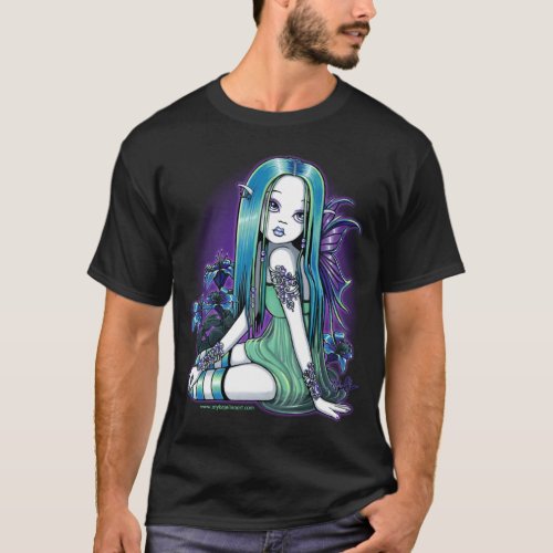 "Luna" Gothic Moon Lilly Fairy Art Top