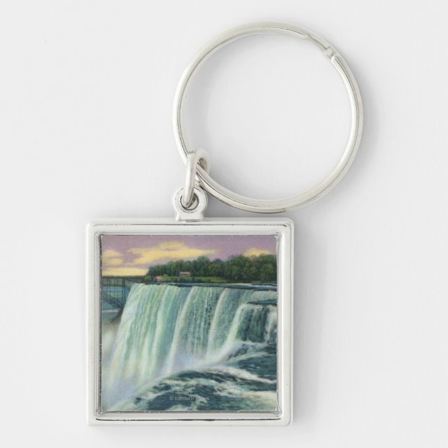 Luna Island View of American Falls Keychain (Front)