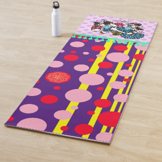 Luna-Like Stripe (Pink) Yoga Mat