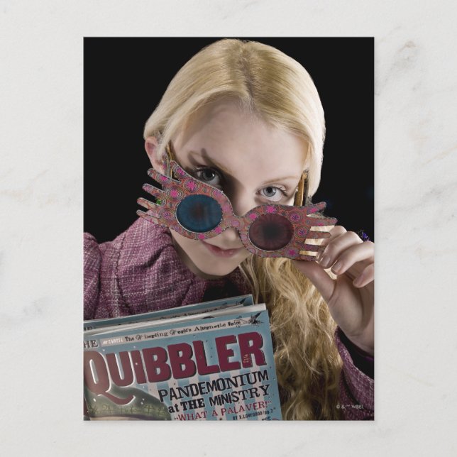 Luna Lovegood Peeks Over Glasses Postcard (Front)