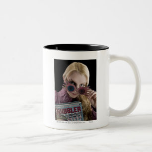 Luna Lovegood Peeks Over Glasses Two-Tone Coffee Mug