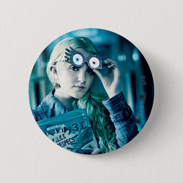 Luna Lovegood Pinback Button (Front)