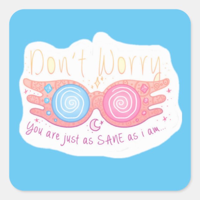 Luna Lovegood Square Sticker (Front)