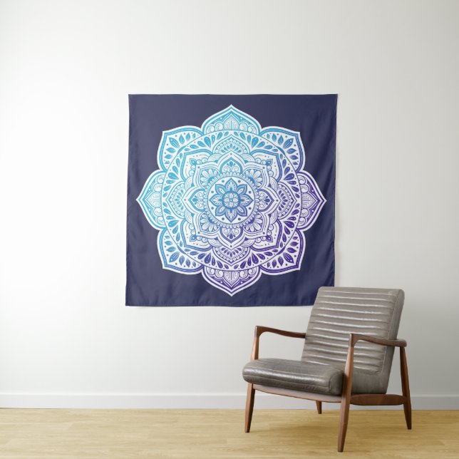 Luna Mandala Fine Art Tapestry (In Situ)