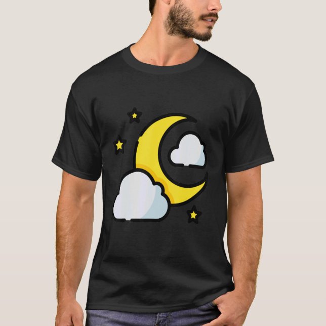 Luna Moon Face Tarot Astrology T-Shirt (Front)
