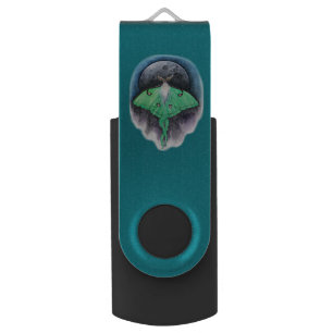 Luna Moon Moth Flash Drive