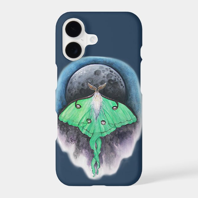 Luna Moon Moth Iphone Case (Back)
