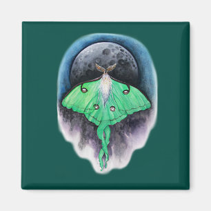 Luna Moon Moth Magnet
