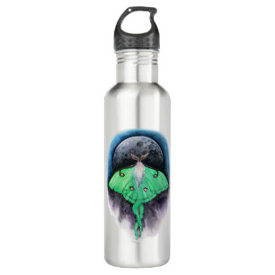 Luna Moon Moth Stainless Steel Water Bottle