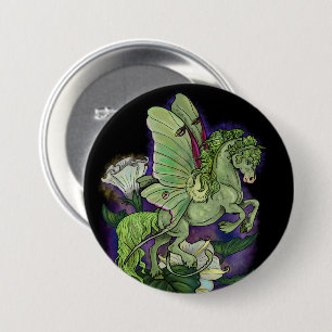 Luna Moonduster Moth Fairy Horse Button