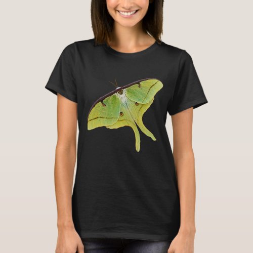 Luna Moth Artwork in Vibrant Color T_Shirt