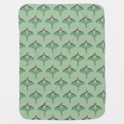 Luna Moth Baby Blanket