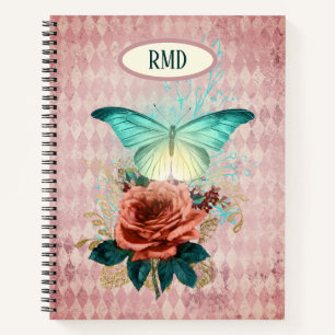 Luna Moth Bouquet Custom Notebook